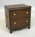 Georgian style miniature mahogany chest