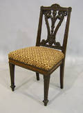 Regency carved mahogany dining chair