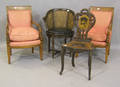 Pair of neoclassical style armchairs