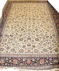 051015 VERY FINE SILK  WOOL PERSIAN KASHAN CARPET