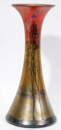 051004 CAMARK LESSELL IRIDESCENT ART POTTERY VASE