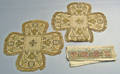 Pair of needlework communion cloths