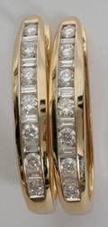 050045 14KT YELLOW GOLD AND DIAMOND EARRINGS