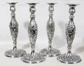 040013 SKIRK  SON CO CANDLESTICKS STERLING REPOUSSE