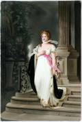 040007 GERMAN PORCELAIN PLAQUE EMPRESS LOUISE H 8