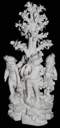 031002 DERBY BISQUE GROUP OF PUTTI C 1775 H 9 14