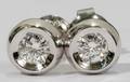 030044 50 CT BEZEL DIAMOND STUD EARRINGS