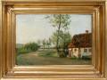 022034 DANISH SCHOOL OIL ON CANVAS C 1930 8 X 12