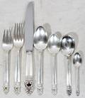 021020 INTERNATIONAL ROYAL DANISH STERLING FLATWARE