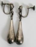 021037 GEORG JENSEN STERLING EARRINGS PAIR L 1 12
