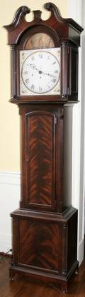 021031 HOWARD MILLER CO MAHOGANY GRANDFATHER CLOCK