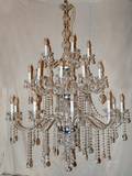 020015 25LIGHT CRYSTAL CHANDELIER H 64 DIA 43