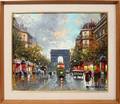 020033 ANTOINE BLANCHARD OIL ON CANVAS STREET SCENE