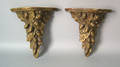 Pair of carved giltwood wal brackets early 19th c