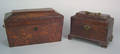 George III mahogany tea caddy ca 1760