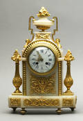 French marble and ormolu shelf clock 19th c
