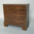 George III miniature mahogany chest of drawers late 18th c