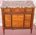 122053 FRENCH FRUITWOOD INLAID COMMODE C 18001820