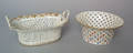 Chinese export reticulated porcelain fruit basket ca 1760