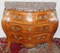 062077 LOUIS XV STYLE BOMBE FRUITWOOD CHEST H 30