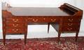SHERATON STYLE GEORGE WASHINGTON MAHOGANY DESK