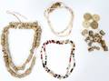 AMERICAN INDIAN CLAY  BONE BEAD NECKLACES 3