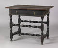 Boston William  Mary walnut maple and painted pine tavern table ca 1730