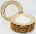 061065 PICKARDHEINRICH  CO GOLD PORCELAIN PLATES