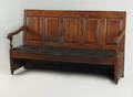 Philadelphia William  Mary walnut settle bench ca 1740