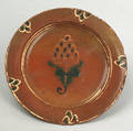 North Carolina redware plate late 18th c