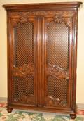 111158 WALNUT ARMOIRE CONTEMPORARY H 91 W 65