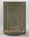 Virginia yellow pine hanging corner cabinet early 19th c