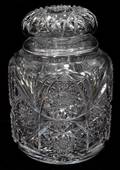 LIBBEY TOBACCO JAR H 8 12