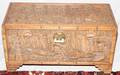 CHINESE HANDCARVED CAMPHORWOOD TRUNK C 1920