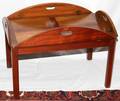 MAHOGANY BUTLER STYLE COFFEE TABLE H 17