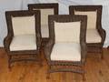 ETHAN ALLEN WICKER PATIO FURNITURE 8 PCS