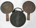 091127 JAPANESE BRONZE HAND MIRRORS 3 MEIJI PERIOD