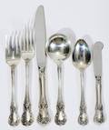 071075 TOWLE OLD MASTER STERLING FLATWARE 70 PIECES