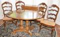 062087 HERITAGE SOUTH OF FRANCE OAK DINING ROOM SUIT