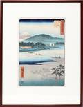 102099 ANDO HIROSHIGE COLOR WOODCUT 1855 14 X 9