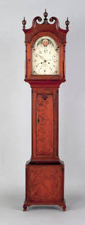 Berks County Pennsylvania cherry tall case clock ca 1800