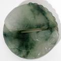 CHINESE FISH DESIGN JADE DISK DIA 2