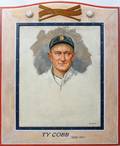 092082 ROY CGAMBLE USA OILCANVAS PORTRAIT OF TY COBB