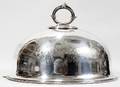 091150 ENGLISH SILVERPLATE GAME BIRD DOME LATE 19TH C