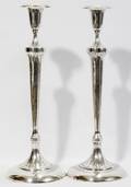 081097 LEBOLT STERLING CANDLESTICKS EARLY 20TH C