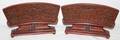 071102 CHINESE CARVED  LACQUERED WOOD TABLE SCREENS