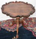 061182 CHIPPENDALE STYLE MAHOGANY TABLE H 25 DIA 31