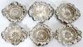 111226 REED  BARTON STERLING FLORAL NUT DISHES 6