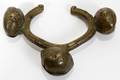 110117 AFRICAN BRASS RATTLE FORM BRACELET C1900