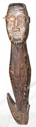 110102 AFRICAN WOOD CARVING W 4 L 27
